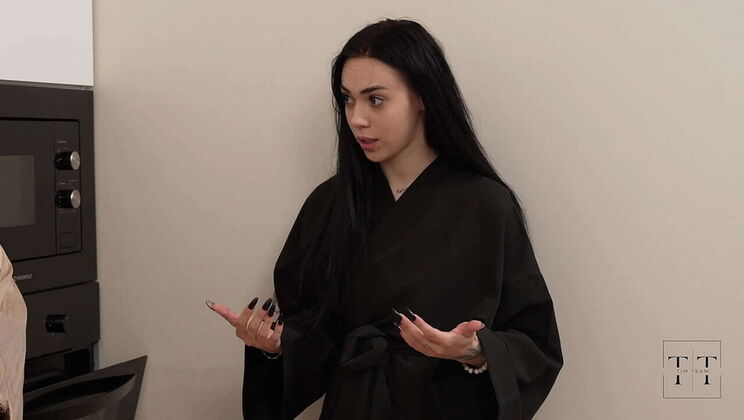 Tim Monster Cock Rough Threesome with Crystal & Alice - Face Fucking & Creampie in 4K HD