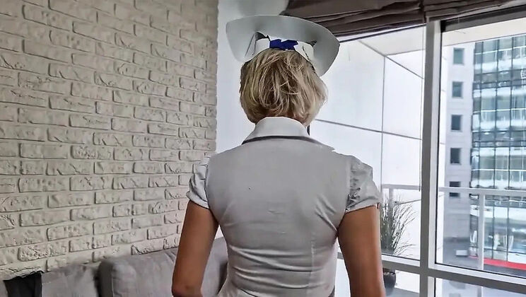 Wanilianna the Fetish Nurse in Bondage - Perverted MILF with Hard Nipples & Tits