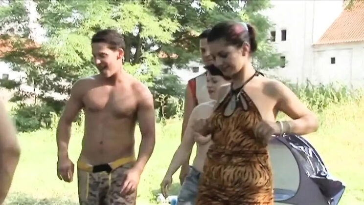 Outdoor MILF Enjoys Huge Cock and Cumshot Picnic