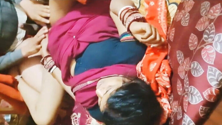 Indian Desi Village Girl Real Chudai with Stepsister and Bhabhi - Full HD Sex Video