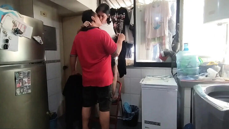 BBW Housewife Fucks Me After Helping Hang Clothes - Real Homemade Venezuelan Couple