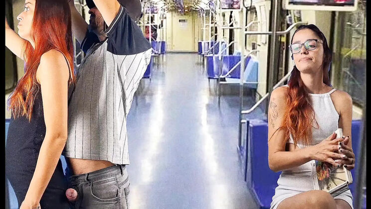 Amateur Teen Fucks on Bus - Blowjob & Public Sex with Fanny Squirting