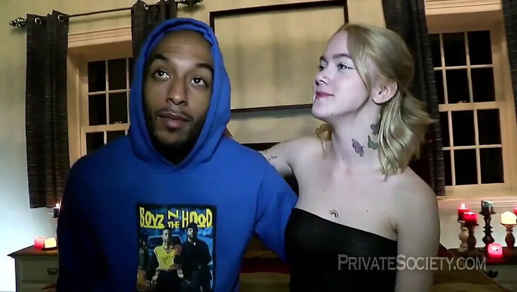 Sage Fox First Time Black Cock Creampie Hairy Pussy