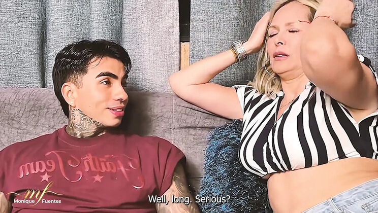 Monique Fuentes Colombian StepMom Takes Stepson's Virgin Cock Rough - Big Tits MILF Cum in Mouth