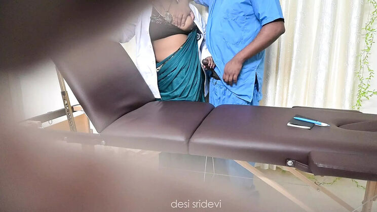 Desisridevi Indian Nurse Fucks Doctor in Clinic - Big Cock Doggy Style Sex