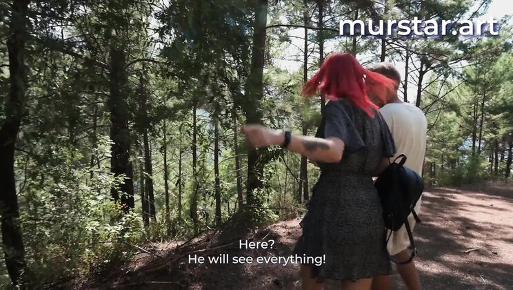 Amateur Russian Wife Cheats on Husband with Brutal Deep Throat Outdoor Blowjob