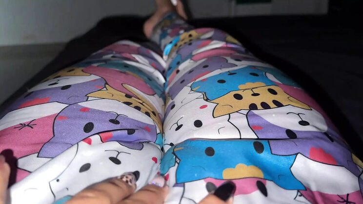 First Time In Silk Pajamas - Colombian Teen Emy Gets Fingered & Squirts Orgasm