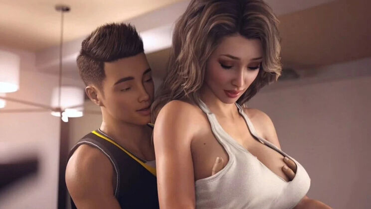 Step Mom Cheats on Husband with Stepson - Hot 3D Sex Animation Part 1 - Captain Erogaming