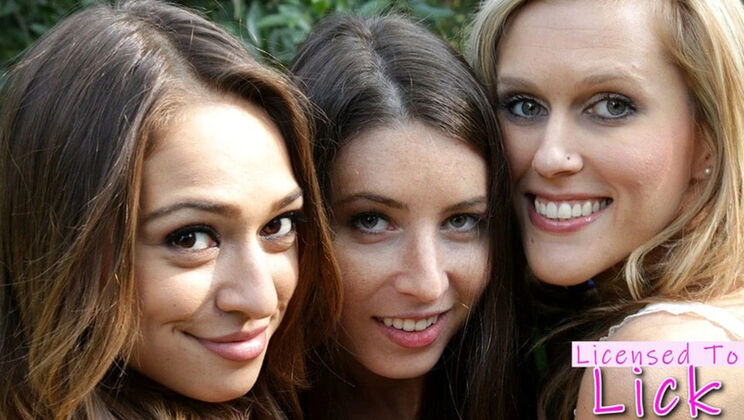 Sasha Heart Seduces Bestie Serena Blair - Lesbian Threesome Pussy Licking Outdoor Sex