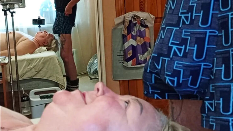 Zona901 Deep Throat Blowjob - Cum in Mouth Swallow with MILF StepMom